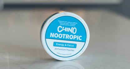 Chino Caffeine Pouches - 20 Nicotine Free Pouches Per Can - 3 Pack