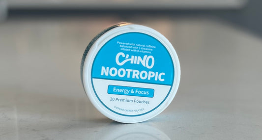 Chino Caffeine Pouches - 20 Nicotine Free Pouches Per Can - 3 Pack